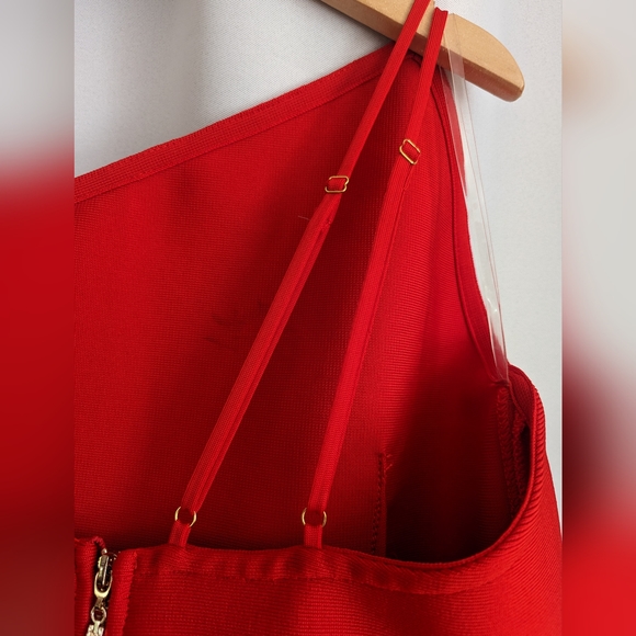 Adyce Double Strappy One Shoulder Bodycon Dress - Picture 5 of 8